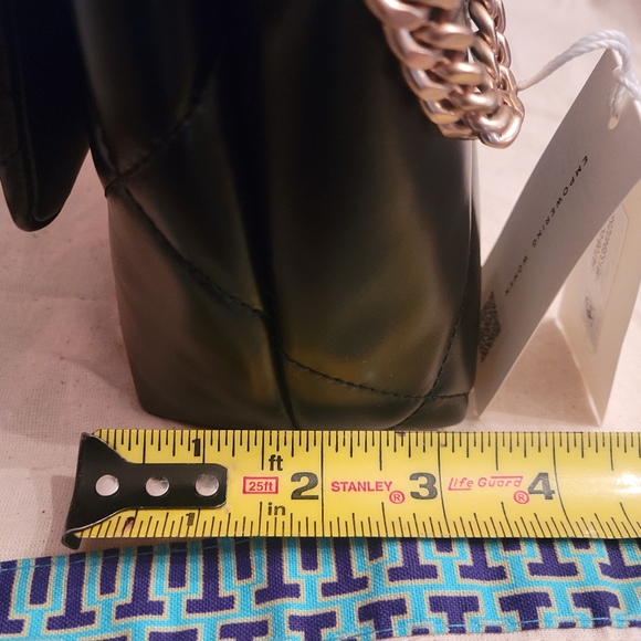 Tory Burch *NEW WITH TAGS* Black KIRA Quilted Leather Bag, Gold Accents, CURRENT - Picture 11 of 12